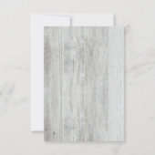 Rustic Mason Jar Baby's Breath Wedding RSVP Kaarte Kaartje (Achterkant)