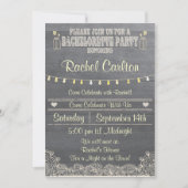Rustic Mason Jar Bachelorette Party Uitnodiging (Voorkant)