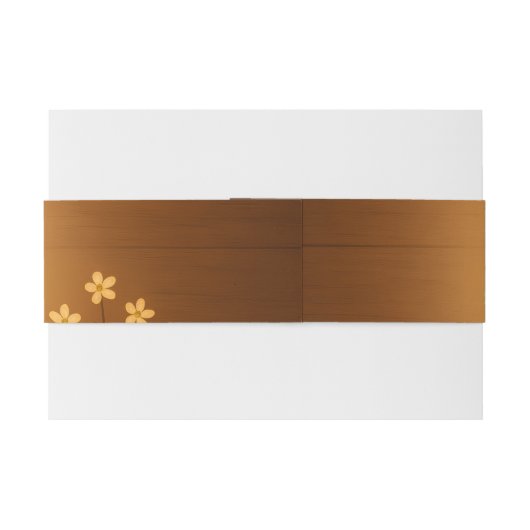 Rustic Mason Jar Berry Wedding Belly Band Uitnodigingen Wikkel (Achterkant Voorbeeld)