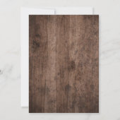 Rustic Mason Jar Boho Bridal Shower Invitations Kaart (Achterkant)