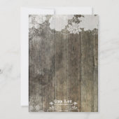 Rustic Mason Jar Bridal Shower Kaart (Achterkant)