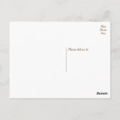 Rustic Mason Jar Brown Wood Briefkaart (Achterkant)