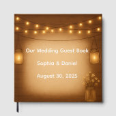 Rustic Mason Jar bruiloft gastenboek (Voorkant)