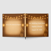 Rustic Mason Jar bruiloft gastenboek (Volledig)