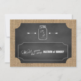 Rustic Mason Jar Burlap is mijn matroos Kaart