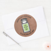 Rustic Mason Jar  Canning | Jam Ronde Sticker (Envelop)