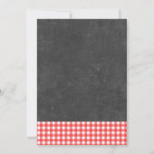 Rustic Mason Jar Chalkboard Housewarming Party Kaart (Achterkant)