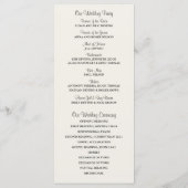 Rustic Mason Jar en Hydrangeas Programma Programmakaart (Achterkant)