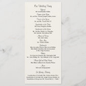 Rustic Mason Jar en Hydrangeas Programma Programmakaart (Achterkant)