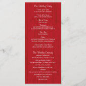 Rustic Mason Jar en Wildflowers Programma Programmakaart (Achterkant)