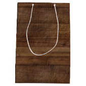 Rustic Mason Jar kerstcadeau Medium Cadeauzakje (Achterkant)