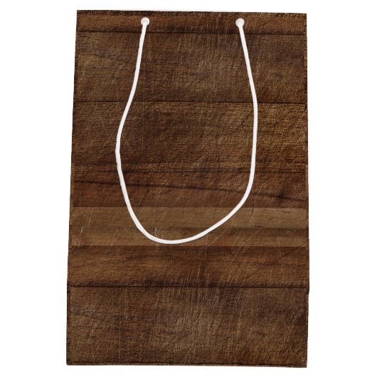 Rustic Mason Jar kerstcadeau Medium Cadeauzakje (Achterkant)