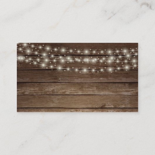 Rustic Mason Jar-lampjes — Enclosure Card Informatiekaartje (Achterkant)