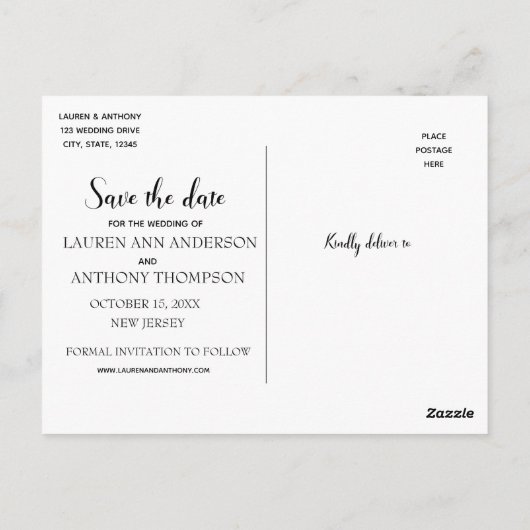 Rustic Mason Jar Lights bruiloft bewaart de datum Briefkaart (Achterkant)