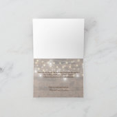 Rustic Mason Jar Lights Dank je Bedankkaart (Binnen)