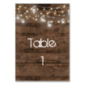 Rustic Mason Jar Lights Trendy Modern Kaart (Voorkant)