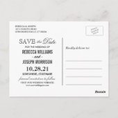 Rustic Mason Jar Lights Wedding Save the Date Briefkaart (Achterkant)