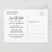 Rustic Mason Jar Lights Wedding Save the Date Uitnodiging Briefkaart (Achterkant)