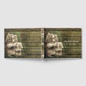 Rustic Mason Jar met Babies Breath Gastenboek (Volledig)