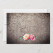 Rustic Mason Jar met Flowers Bridal Tea Party Kaart (Achterkant)