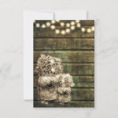 Rustic Mason Jar R.S.V.P. Kaart (Achterkant)