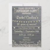 Rustic Mason Jar Retirement Party Invitation Kaart (Voorkant)