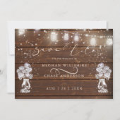 Rustic Mason Jar String licht de BarefootBride™ (Voorkant)