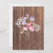 Rustic Mason Jar String licht de BarefootBride™ Aankondiging (Achterkant)