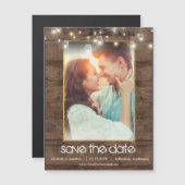 Rustic Mason Jar String Lights Foto slaat de datum (Voorkant / Achterkant)