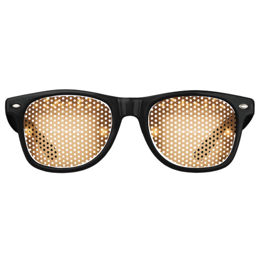 Rustic Mason Jar & String Lights Trouwzonnebril Retro Zonnebril (Voorkant)