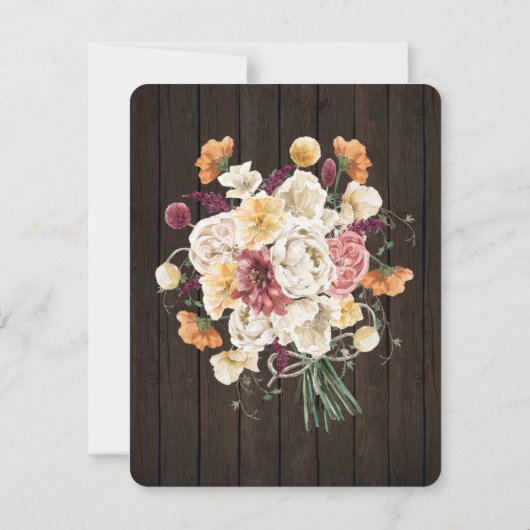 Rustic Mason Jar String Lights Waterverf Flowers (Achterkant)