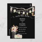 Rustic Mason Jar String Lights Waterverf Flowers Briefkaart (Voorkant / Achterkant)