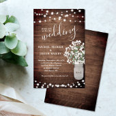 Rustic Mason Jar String Lights Wedding