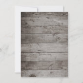 Rustic Mason Jar Sunflower Rehearsal Dinner Invite Kaart (Achterkant)