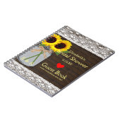 Rustic Mason Jar Sunflower Shower Book | Notitieboek (Linkerzijde)