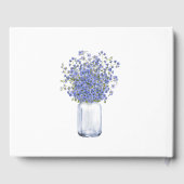 Rustic Mason Jar vergeet me niet te trouwen Gastenboek (Achterkant)