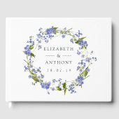 Rustic Mason Jar vergeet me niet te trouwen Gastenboek (Voorkant)