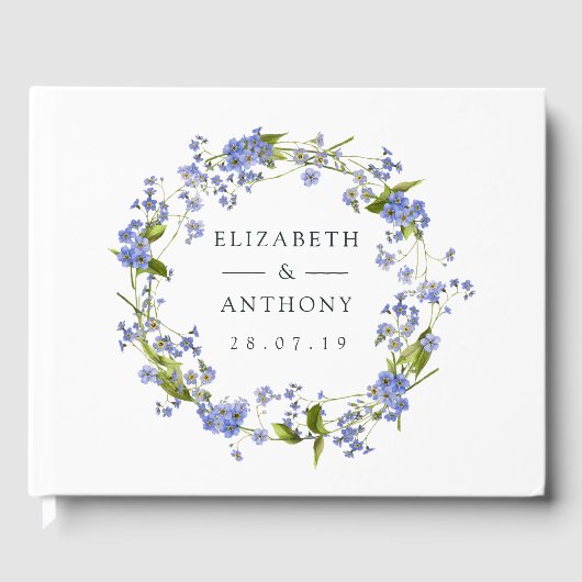 Rustic Mason Jar vergeet me niet te trouwen Gastenboek (Voorkant)