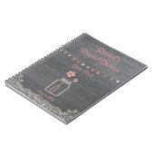 Rustic Mason Jar Vrijgezellenfeest notebook Coral Notitieboek (Linkerzijde)