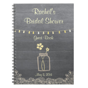 Rustic Mason Jar Vrijgezellenfeest notebook Notitieboek