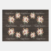 Rustic Mason Jar Waterverf Pesonalized Wedding Wr Inpakpapier Vel (Voorkant 3)