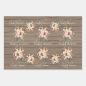 Rustic Mason Jar Waterverf Pesonalized Wedding Wr Inpakpapier Vel (Voorkant 3)