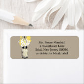 Rustic Mason Jar Wedding Etiket (Insitu)