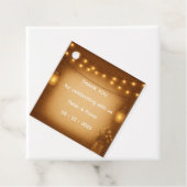 Rustic Mason Jar Wedding Favoriet Label (In situ)