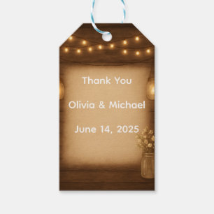 Rustic Mason Jar Wedding Favoriete Labels Cadeaulabel