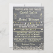Rustic Mason Jar Wedding Invitation Kaart (Voorkant)