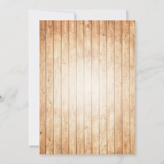 Rustic Mason Jar Wedding Invitation Kaart (Achterkant)