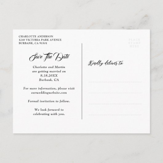 Rustic Mason Jar Wood Wedding Save The Date Aankondigingskaart (Achterkant)