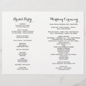 Rustic Mason Jars and Fireflies Wedding Programs (Achterkant)