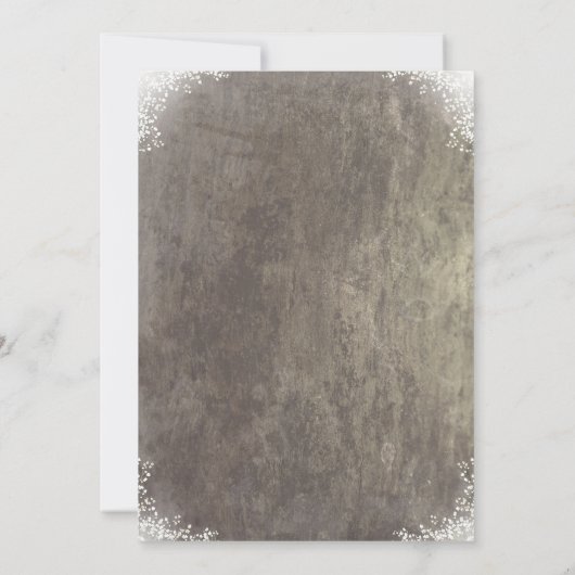 Rustic Mason Jars Baby's Breath Vrijgezellenfeest Kaart (Achterkant)